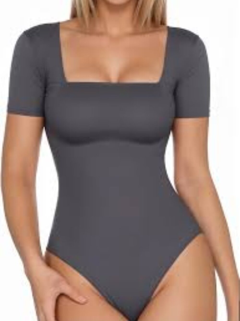 Grey bodysuit size medium -NEW